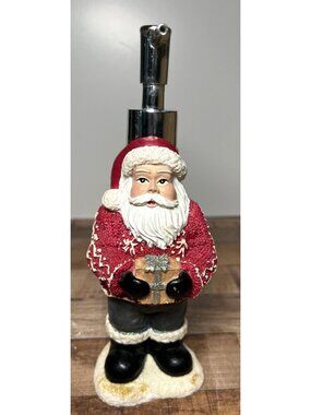 Santa Claus Christmas Kitchen Soap Dispenser Decorative Holiday Ceramic Figurine